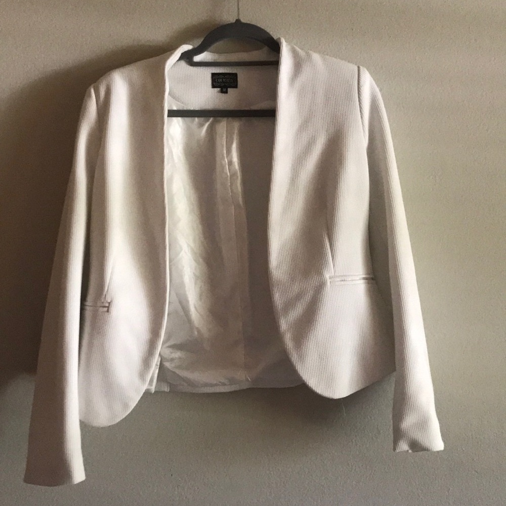 White boutique blazer